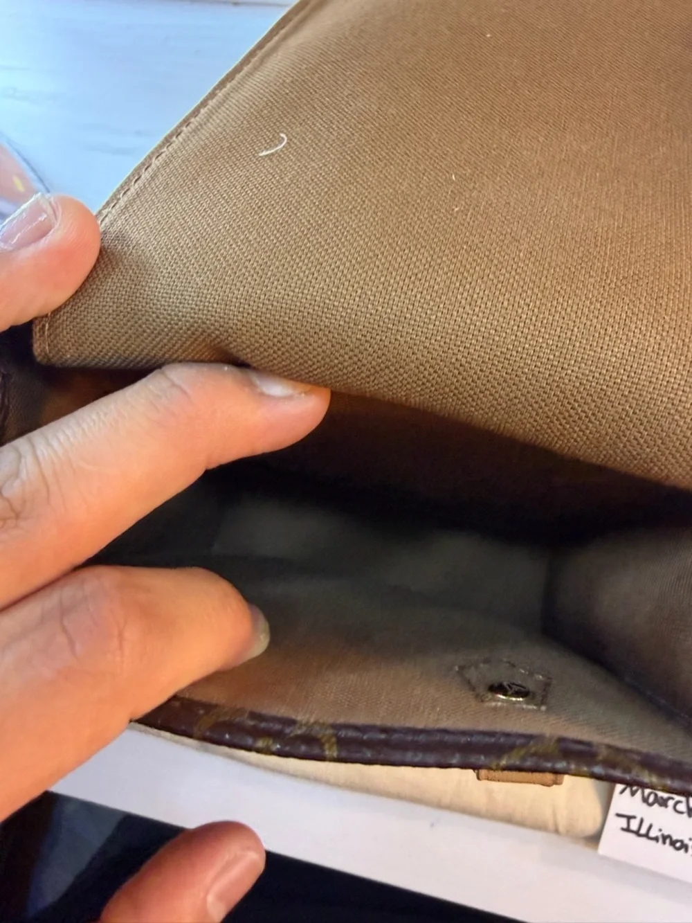 Mini lv petit sac plat - Picture 3 of 12